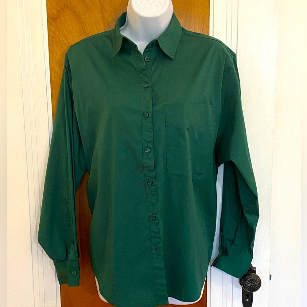 Oversized Button Down Shirt - Small